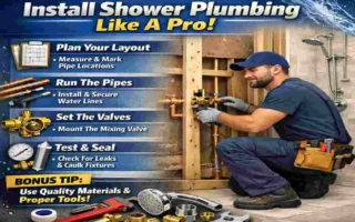 how to install house plumbing for shower
