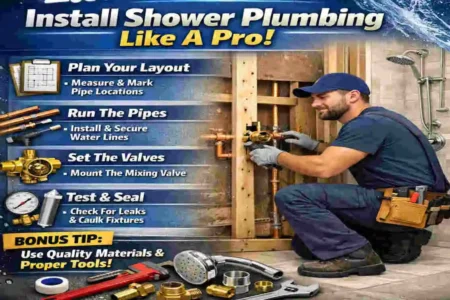 how to install house plumbing for shower