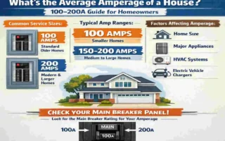 what is the average amperage of a house