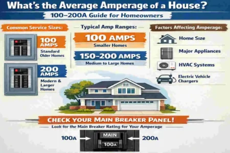 what is the average amperage of a house