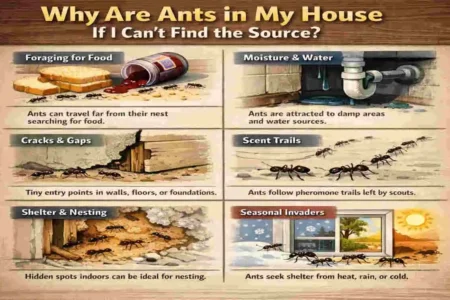 ants in house can't find source