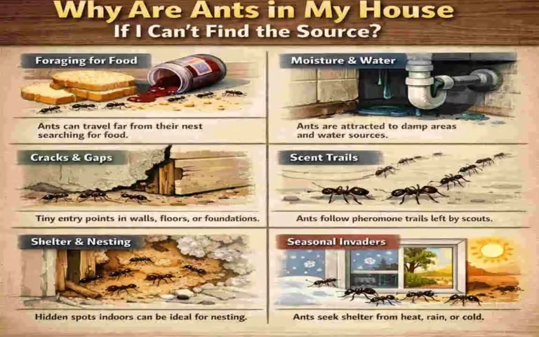 ants in house can't find source