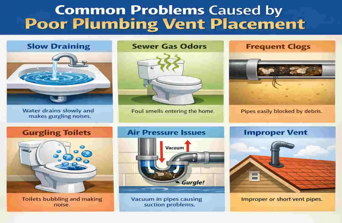 where should a house plumbing vent be located