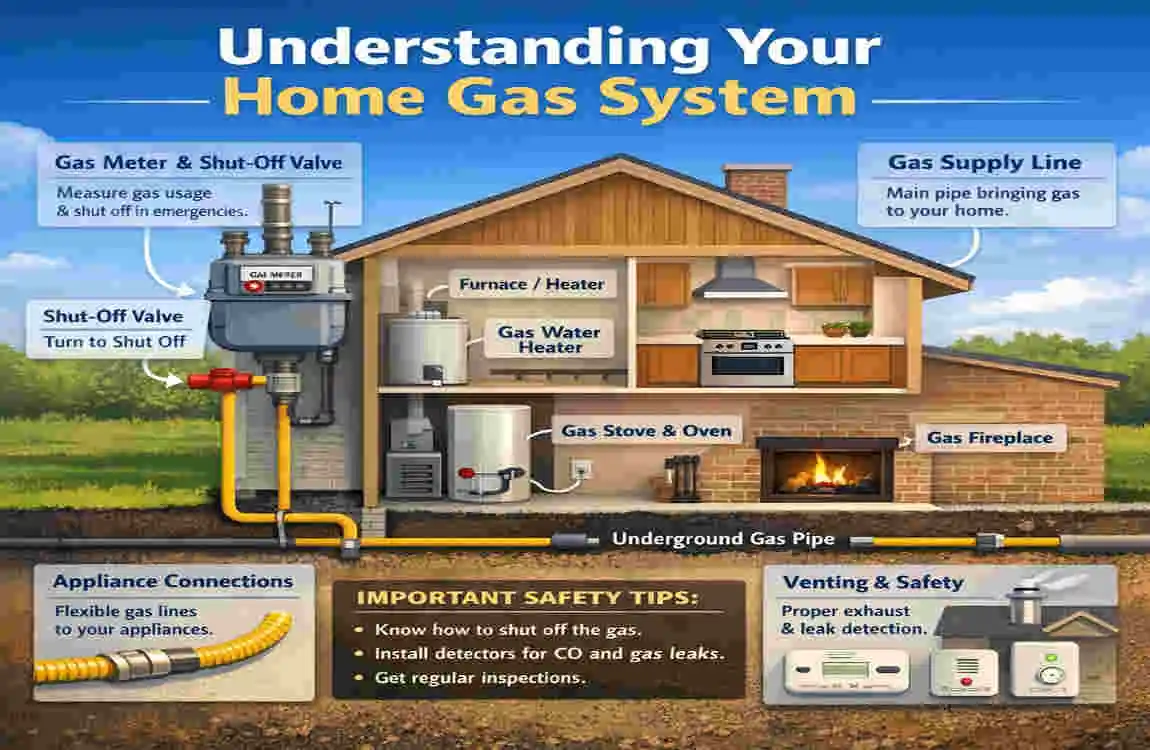 how to turn off gas line in house