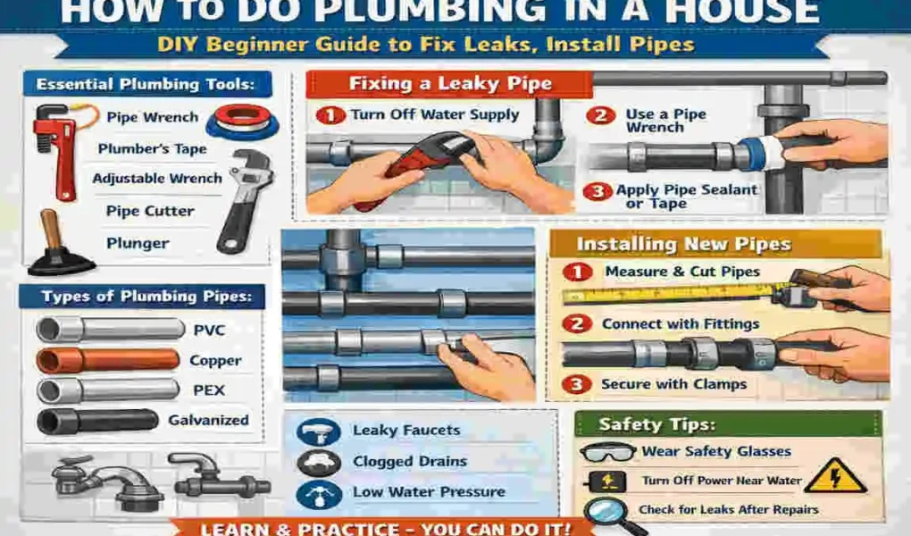 how to do plumbing in a house