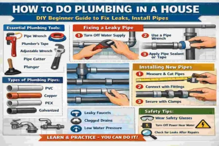 how to do plumbing in a house