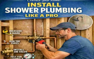 how to install house plumbing for shower