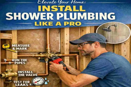 how to install house plumbing for shower