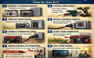 how to wire in a generator to your house