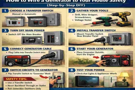 how to wire in a generator to your house