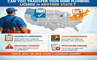 can you transfer house plumbing license to another state