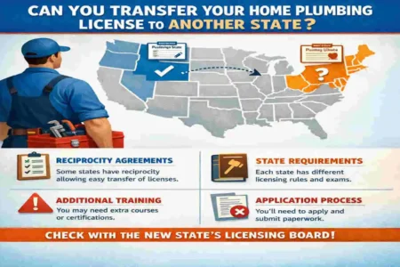 can you transfer house plumbing license to another state
