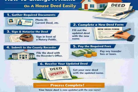 how to change a name on a house deed