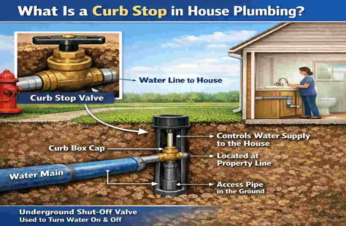 what is a curb stop in house plumbing
