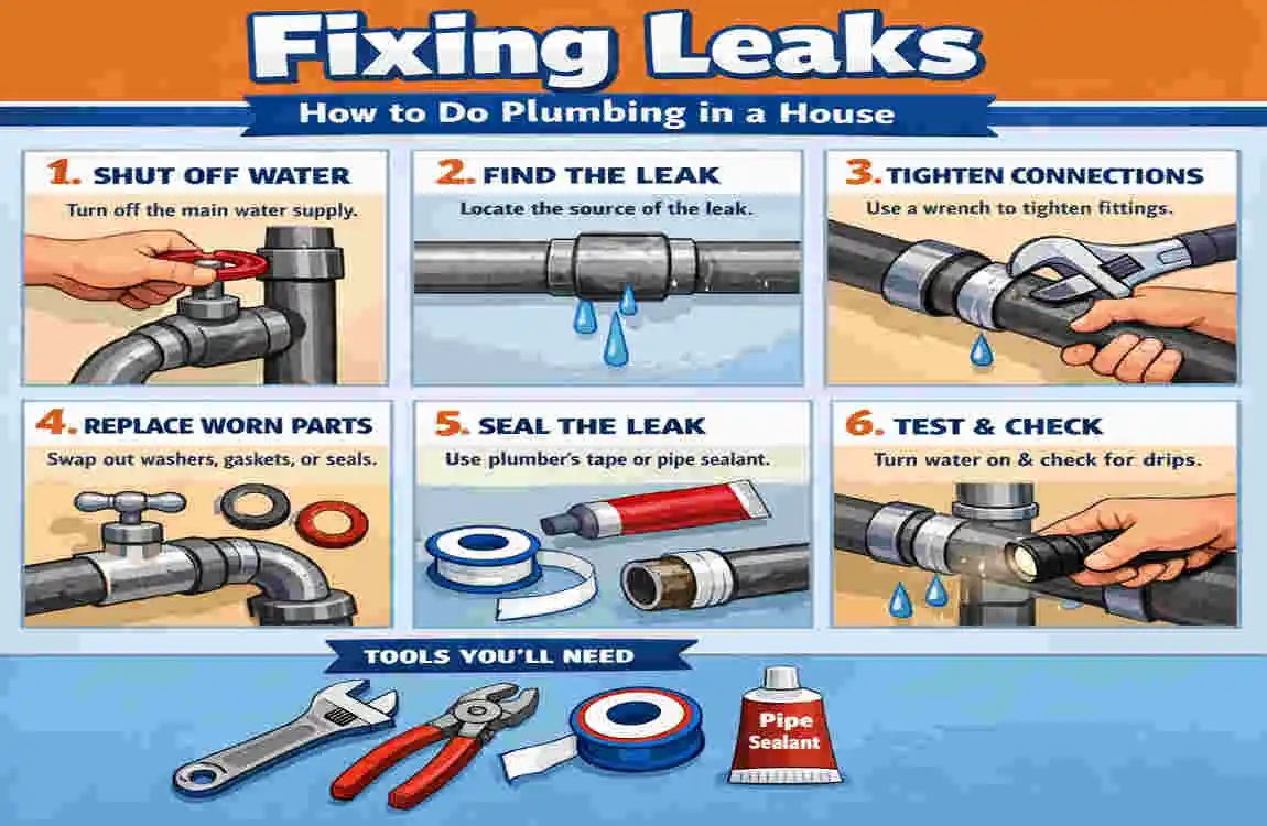 how to do plumbing in a house