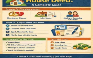 how to change a name on a house deed