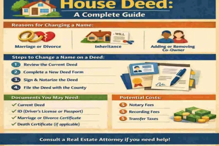 how to change a name on a house deed