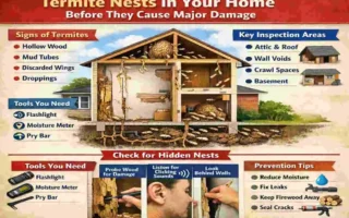how to find termite nest in house