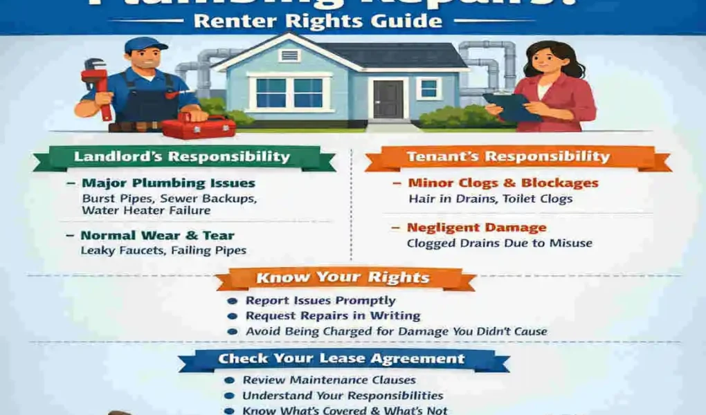 are tenants responsible for home plumbing