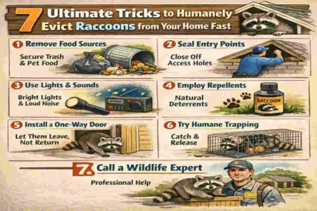 how to get raccoon out of house