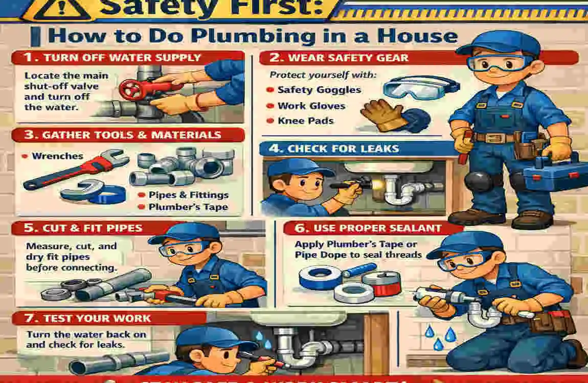 how to do plumbing in a house