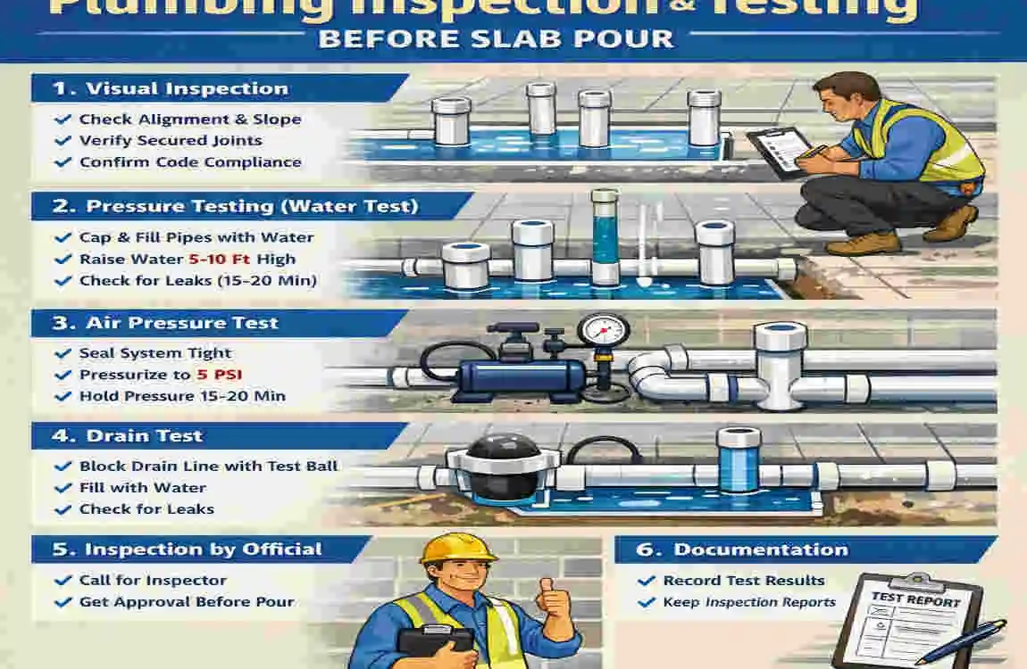how to rough in home plumbing for slab
