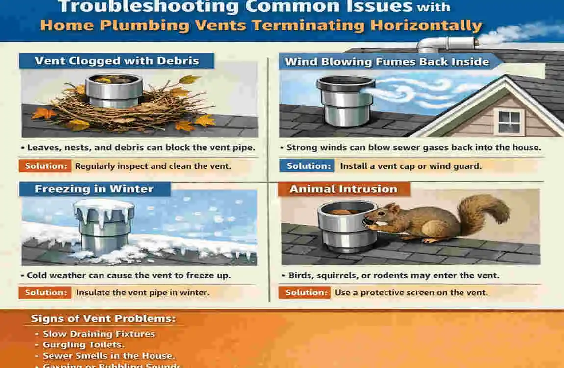 can home plumbing vents terminate horizontally