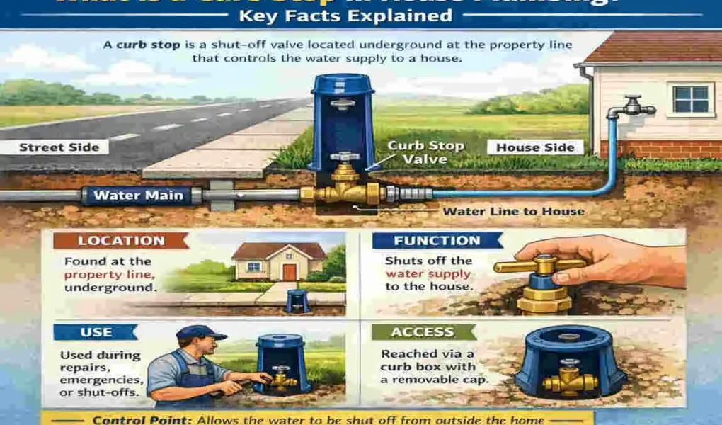 what is a curb stop in house plumbing