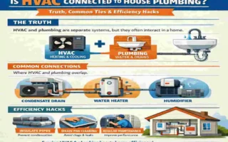 is hvac connected to house plumbing