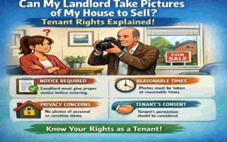can my landlord take pictures of my house to sell