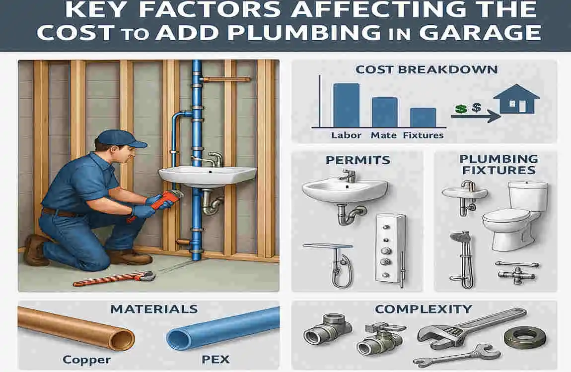 how much to add home plumbing to a garage