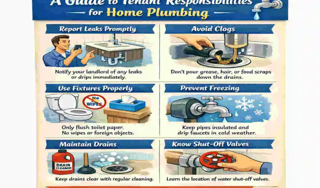 are tenants responsible for home plumbing