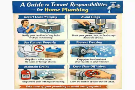 are tenants responsible for home plumbing