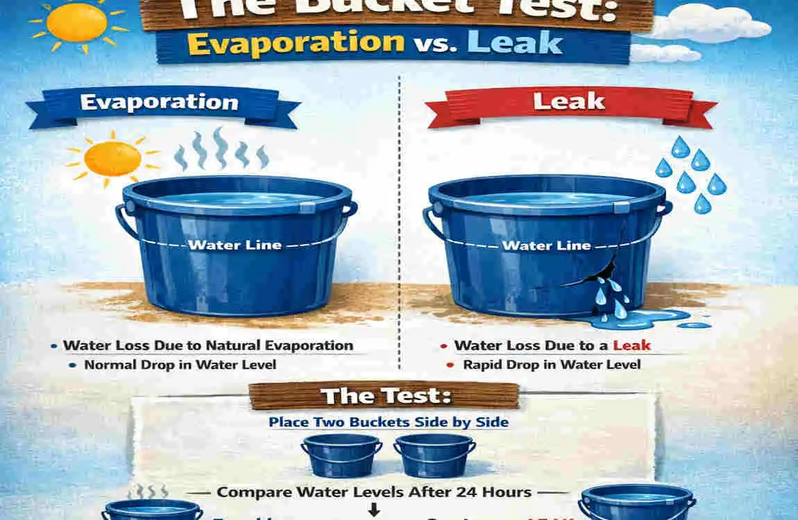 how to find leak in pool house plumbing