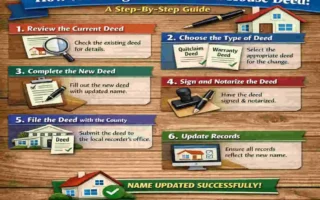 how to change a name on a house deed