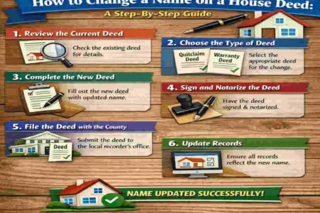 how to change a name on a house deed