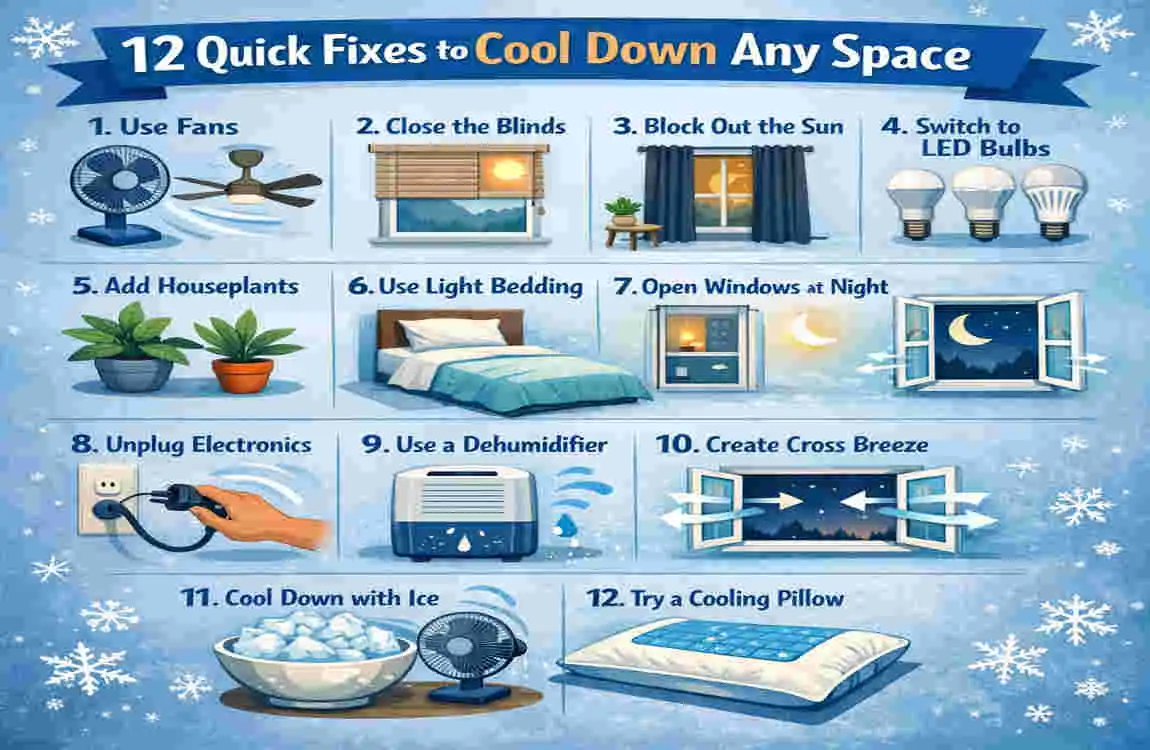 how to fix hot room in house