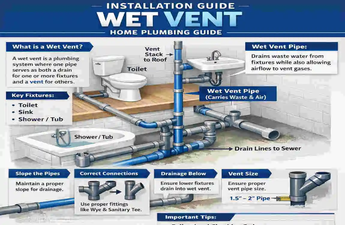 what is a wet vent home plumbing