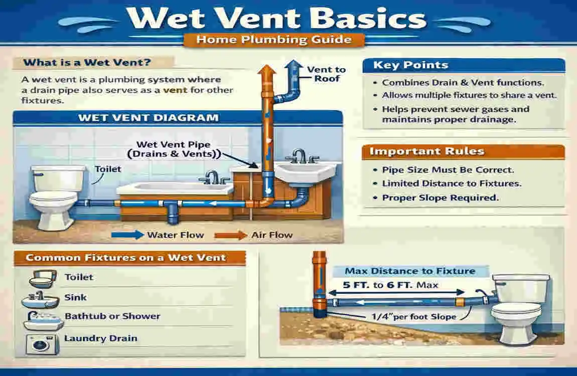 what is a wet vent home plumbing