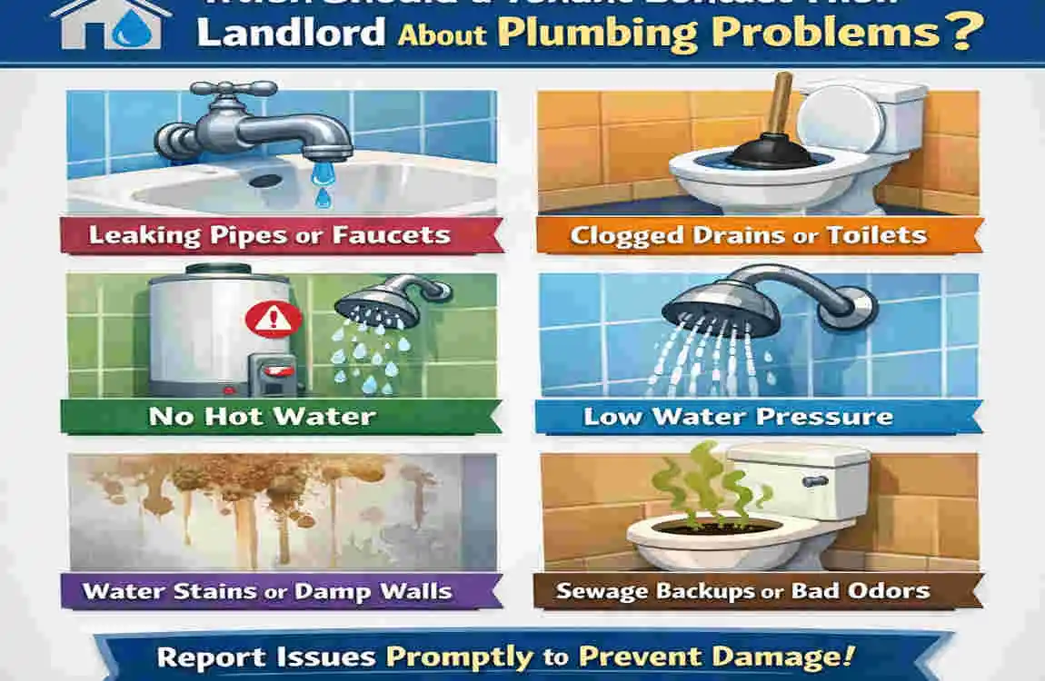 are tenants responsible for home plumbing