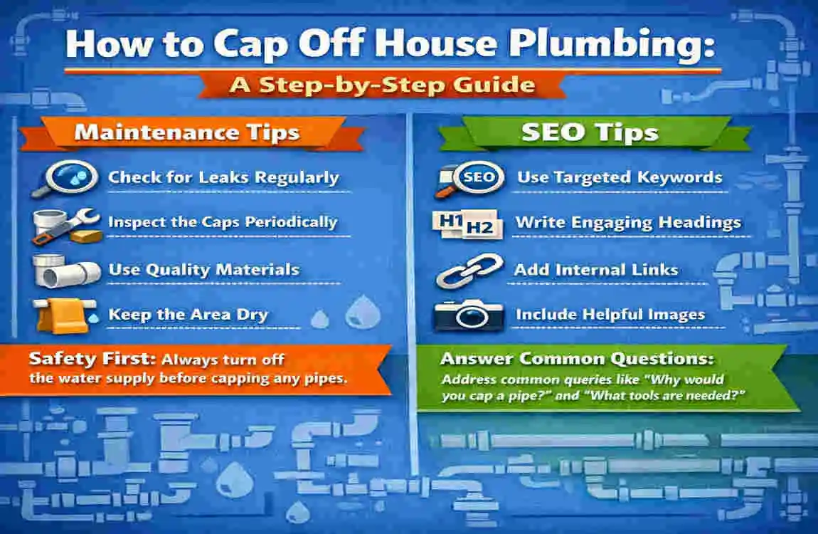how to cap off house plumbing