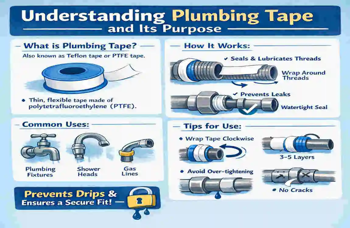 how much house plumbing tape to use