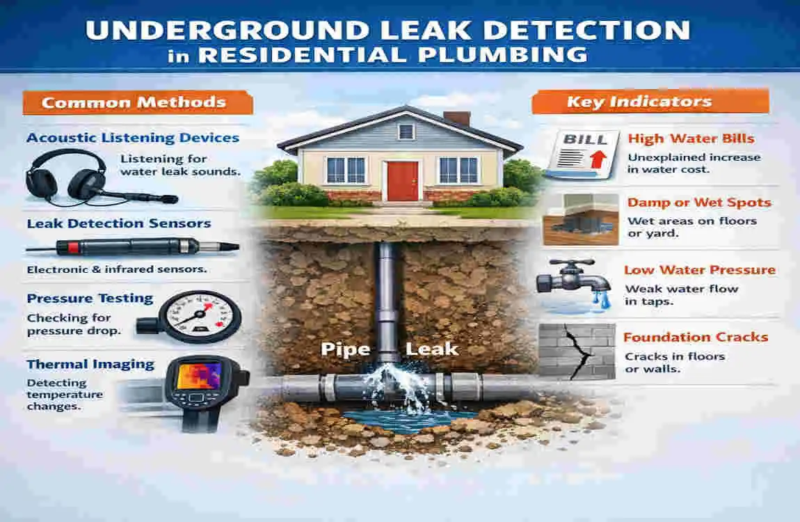how to find leak in pool house plumbing