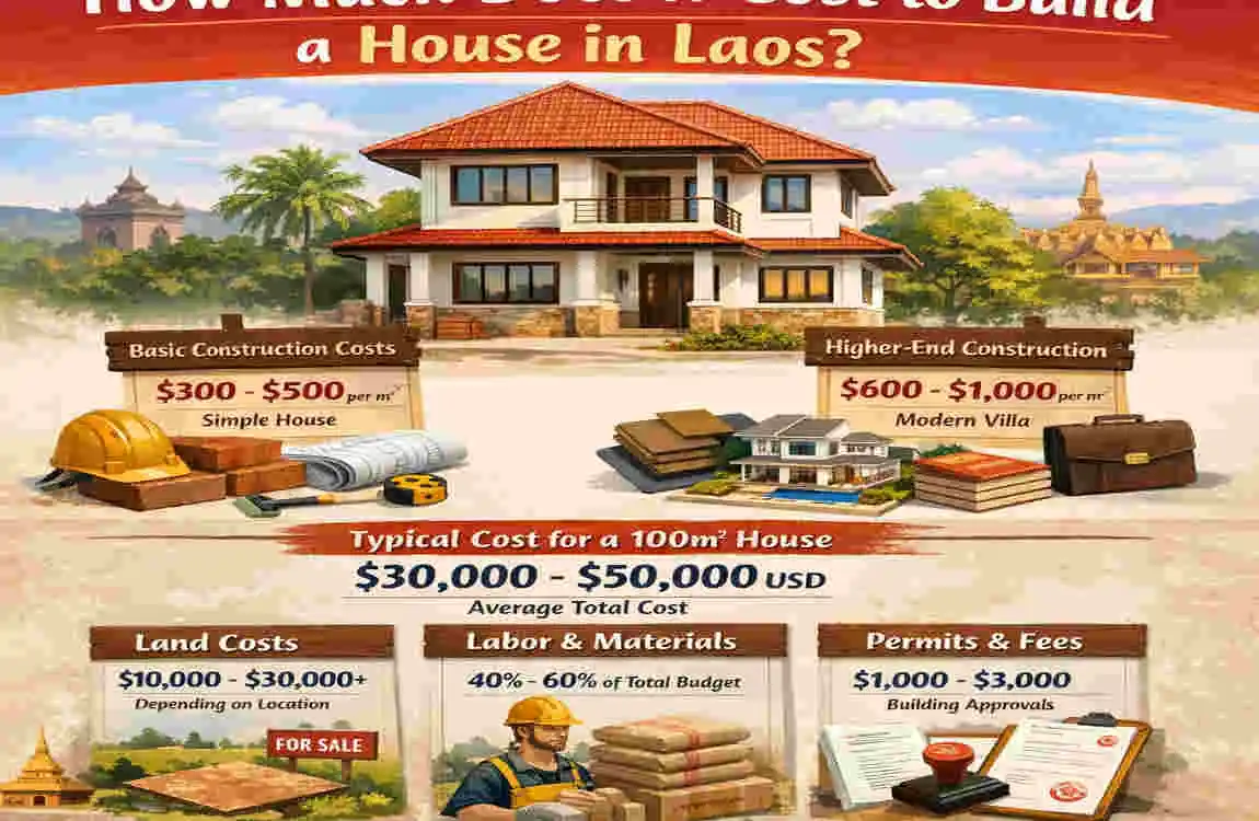 how much does it cost to build a house in laos