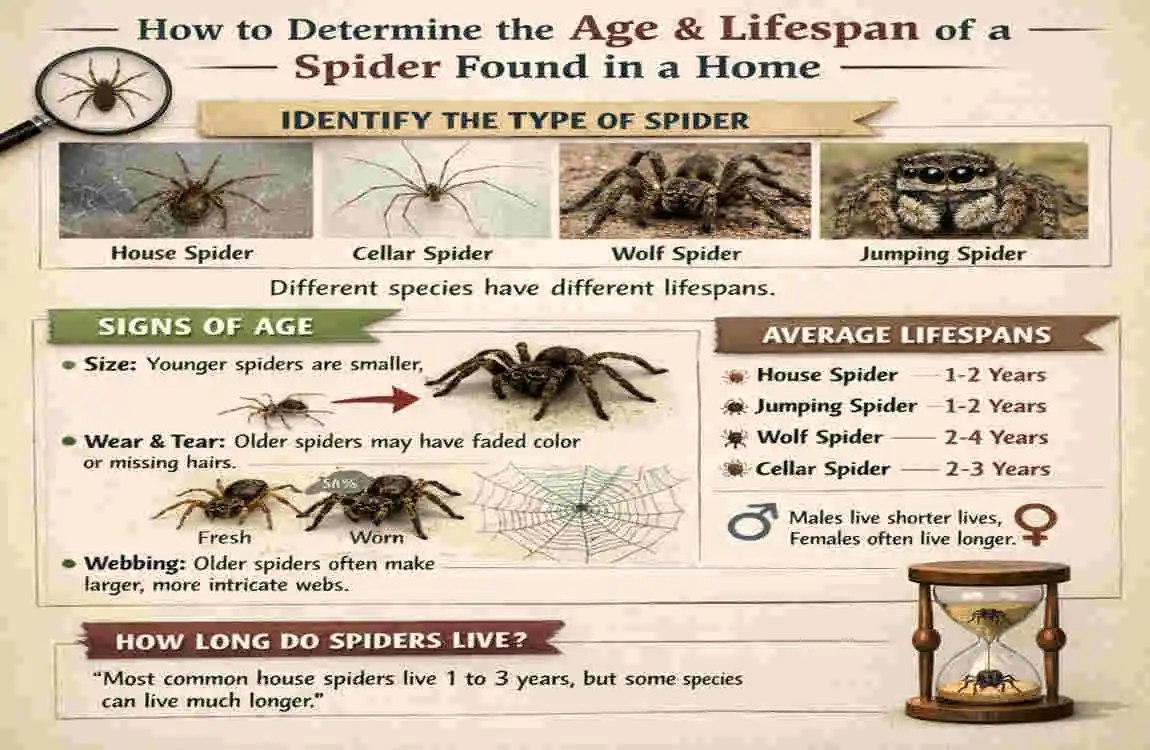 how long do spiders live in your house