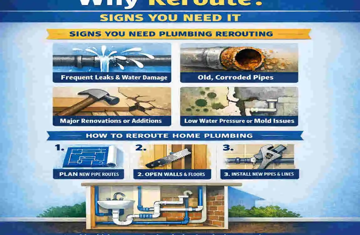 how to reroute home plumbing