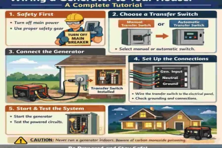 how to wire in a generator to your house