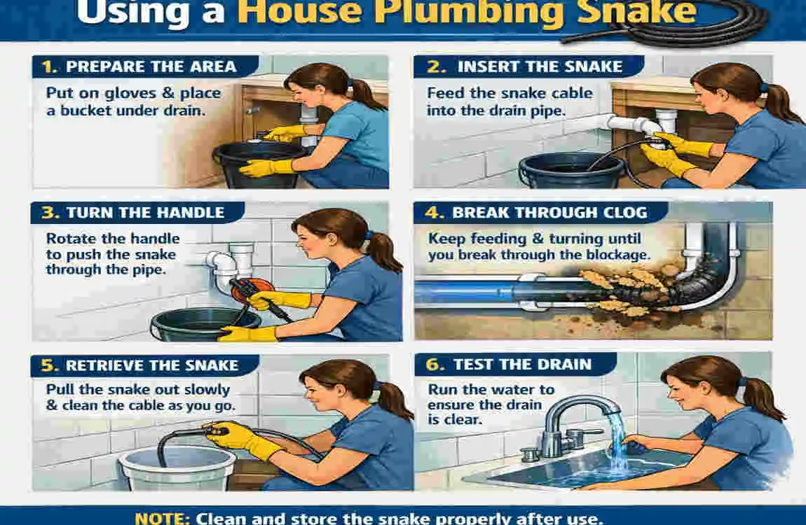 how to use a house plumbing snake toilet