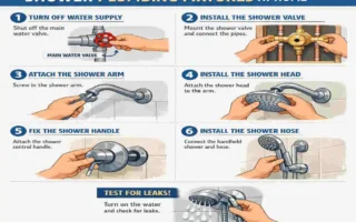 how to install shower home plumbing fixtures