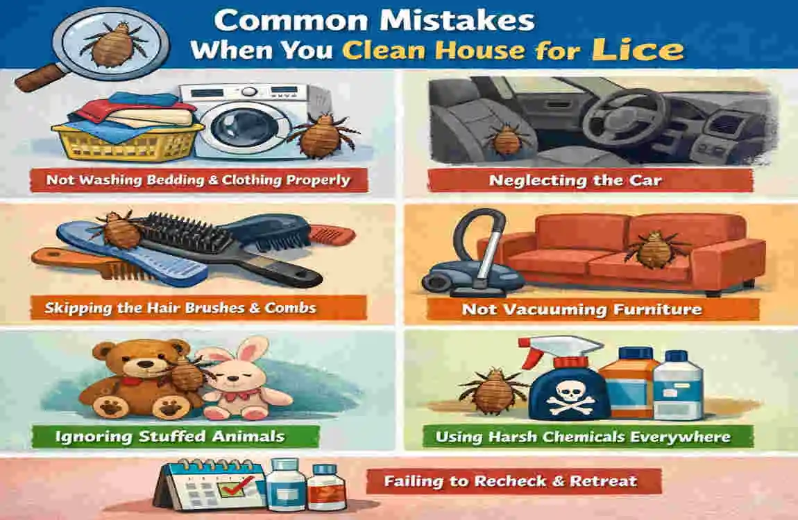 how to clean house for lice